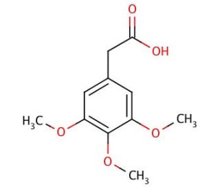 3,4,5-Trimethoxyphenylacetic acid (CAS 951-82-6) - chemical structure image