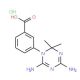 3-(4,6-Diamino-2,2-dimethyl-2H-[1,3,5]triazin-1-yl)-benzoic acid hydrochloride - chemical structure image