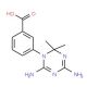 3-(4,6-Diamino-2,2-dimethyl-2H-[1,3,5]triazin-1-yl)-benzoic acid - chemical structure image