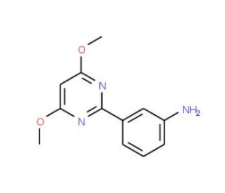 3-(4,6-Dimethoxypyrimidin-2-yl)aniline (CAS 387350-84-7) - chemical structure image