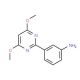 3-(4,6-Dimethoxypyrimidin-2-yl)aniline (CAS 387350-84-7) - chemical structure image