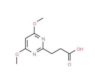 3-(4,6-Dimethoxypyrimidin-2-yl)propanoic acid (CAS 386715-41-9) - chemical structure image
