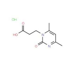 3-(4,6-dimethyl-2-oxo-1,2-dihydropyrimidin-1-yl)propanoic acid hydrochloride - chemical structure image