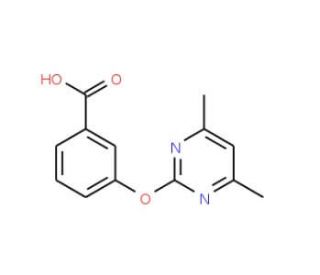 3-(4,6-Dimethylpyrimidin-2-oxy)benzoic acid - chemical structure image