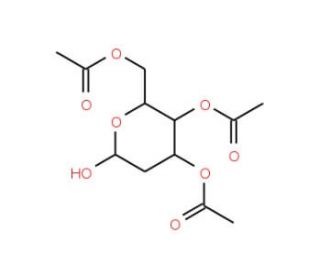 3,4,6-Tri-O-acetyl-2-deoxy-D-glucopyranose (CAS 69503-94-2) - chemical structure image