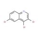 3,4,6-Tribromoquinoline (CAS 927801-47-6) - chemical structure image