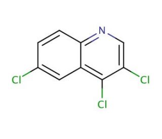 3,4,6-Trichloroquinoline (CAS 25771-76-0) - chemical structure image