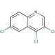 3,4,6-Trichloroquinoline (CAS 25771-76-0) - chemical structure image