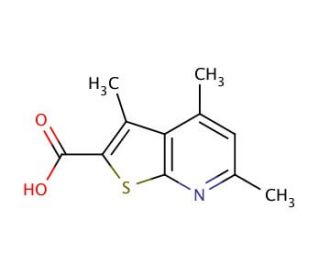 3,4,6-trimethylthieno[2,3-b]pyridine-2-carboxylic acid - chemical structure image