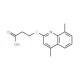 3-(4,8-Dimethyl-quinolin-2-ylsulfanyl)-propionic acid - chemical structure image