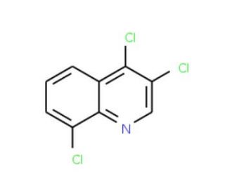3,4,8-Trichloroquinoline (CAS 25771-77-1) - chemical structure image