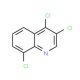 3,4,8-Trichloroquinoline (CAS 25771-77-1) - chemical structure image