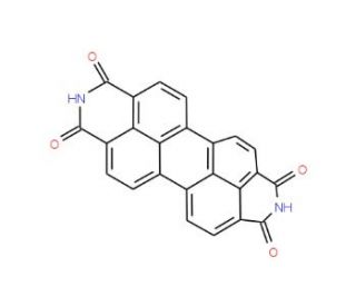 3,4,9,10-Perylenetetracarboxylic diimide (CAS 81-33-4) - chemical structure image