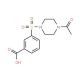 3-(4-Acetyl-piperazine-1-sulfonyl)-benzoic acid - chemical structure image