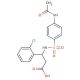 3-(4-Acetylamino-benzenesulfonylamino)-3-(2-chloro-phenyl)-propionic acid - chemical structure image