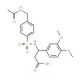 3-[4-(Acetylamino-methyl)-benzenesulfonylamino]-3-(3,4-dimethoxy-phenyl)-propionic acid - chemical structure image