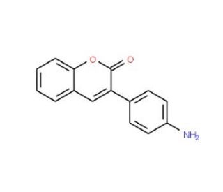 3-(4-Amino-phenyl)-chromen-2-one (CAS 1218-54-8) - chemical structure image