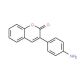 3-(4-Amino-phenyl)-chromen-2-one (CAS 1218-54-8) - chemical structure image