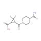 3-{[4-(Aminocarbonyl)piperidin-1-yl]carbonyl}-2,2-dimethylcyclopropanecarboxylic acid - chemical structure image