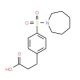 3-[4-(azepan-1-ylsulfonyl)phenyl]propanoic acid (CAS 793678-96-3) - chemical structure image