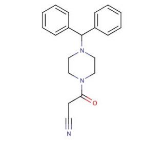 3-(4-Benzhydryl-piperazin-1-yl)-3-oxo-propionitrile - chemical structure image