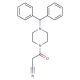 3-(4-Benzhydryl-piperazin-1-yl)-3-oxo-propionitrile - chemical structure image