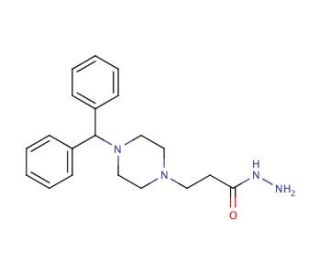 3-(4-Benzhydryl-piperazin-1-yl)-propionic acid hydrazide - chemical structure image