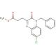 3-(4-Benzyl-7-chloro-3-oxo-3,4-dihydro-quinoxalin-2-yl)-propionic acid methyl ester - chemical structure image