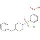 3-(4-Benzyl-piperidine-1-sulfonyl)-4-chloro-benzoic acid - chemical structure image