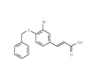 3-[4-(Benzyloxy)-3-bromophenyl]acrylic acid - chemical structure image