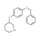 3-[4-(Benzyloxy)phenoxy]piperidine (CAS 946759-24-6) - chemical structure image