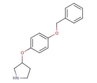3-[4-(Benzyloxy)phenoxy]pyrrolidine - chemical structure image