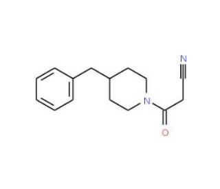 3-(4-Benzylpiperidin-1-yl)-3-oxopropanenitrile - chemical structure image