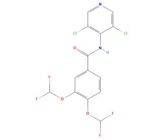 3,4-Bis(difluoromethoxy) Roflumilast (CAS 162401-30-1) - chemical structure image