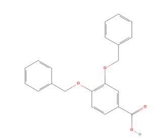 3,4-Bis(phenylmethoxy)-benzoic Acid (CAS 1570-05-4) - chemical structure image
