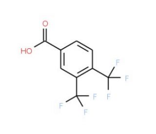 3,4-Bis(trifluoromethyl)benzoic acid (CAS 133804-66-7) - chemical structure image