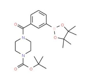 3-(4-Boc-1-piperazinylcarbonyl)benzeneboronic acid pinacol ester (CAS 883738-41-8) - chemical structure image