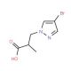 3-(4-Bromo-1H-pyrazol-1-yl)-2-methylpropanoic acid - chemical structure image