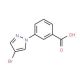 3-(4-bromo-1H-pyrazol-1-yl)benzoic acid - chemical structure image