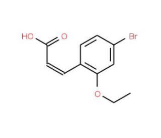 3-(4-Bromo-2-ethoxyphenyl)acrylic acid (CAS 175135-12-3) - chemical structure image