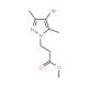 3-(4-Bromo-3,5-dimethyl-pyrazol-1-yl)-propionic acid methyl ester (CAS 1001500-73-7) - chemical structure image