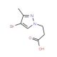 3-(4-Bromo-3-methyl-1H-pyrazol-1-yl)propanoic acid - chemical structure image