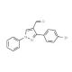 3-(4-Bromo-phenyl)-1-phenyl-1H-pyrazole-4-carbaldehyde (CAS 36640-41-2) - chemical structure image