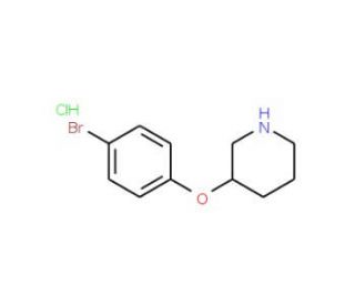3-(4-Bromophenoxy)piperidine hydrochloride - chemical structure image