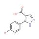 3-(4-Bromophenyl)-1H-pyrazole-4-carboxylic acid - chemical structure image