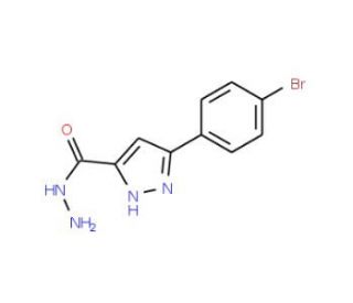 3-(4-Bromophenyl)-1H-pyrazole-5-carbohydrazide - chemical structure image