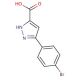 3-(4-Bromophenyl)-1H-pyrazole-5-carboxylic acid (CAS 46413-66-5) - chemical structure image