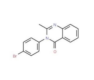 3-(4-bromophenyl)-2-methylquinazolin-4(3H)-one (CAS 1788-95-0) - chemical structure image