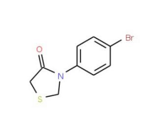 3-(4-Bromophenyl)-4-thiazolidinone (CAS 338753-34-7) - chemical structure image