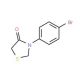3-(4-Bromophenyl)-4-thiazolidinone (CAS 338753-34-7) - chemical structure image